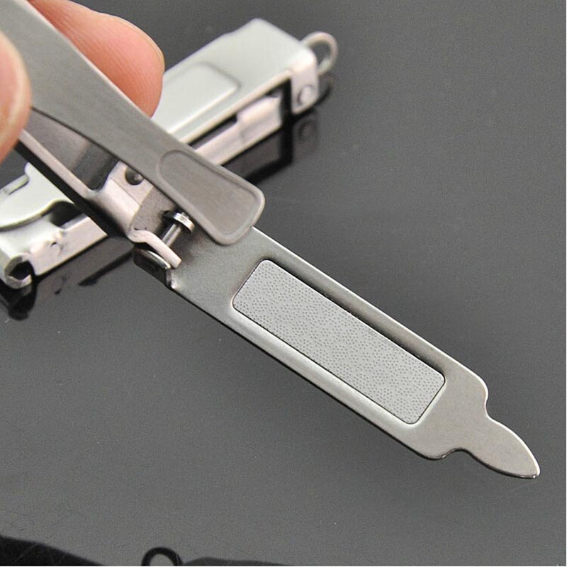 5 IN 1 Stainless Steel Ultra-thin Foldable Hand Toe Nail Clippers Cutter Trimmer Manicure Scissors With Free Nail File With Ring