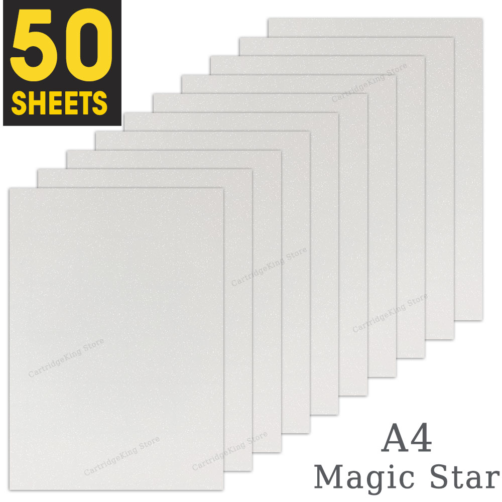 50 hojas de cinta adhesiva holográfica de lámina de arena, estampado en en papel fotográfico A4, película laminada en frío, paquete DIY, tarjeta de Color: Lavanda