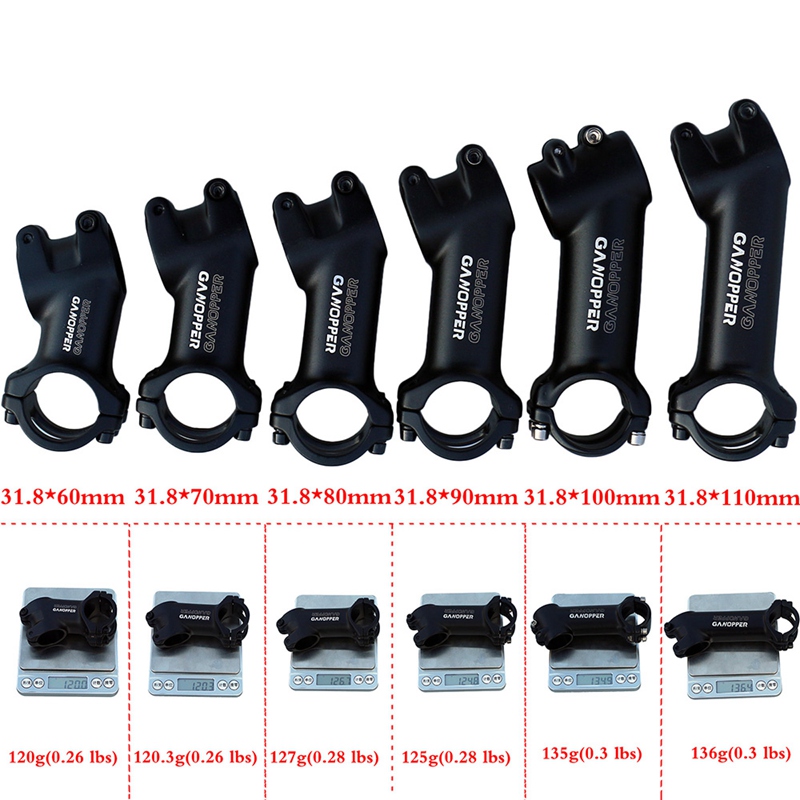 GANOPPER Bicycle Stem Riser 31.8 MTB Short Handlebar Stem 31.8mm Mountain Bike Road Bike Stem