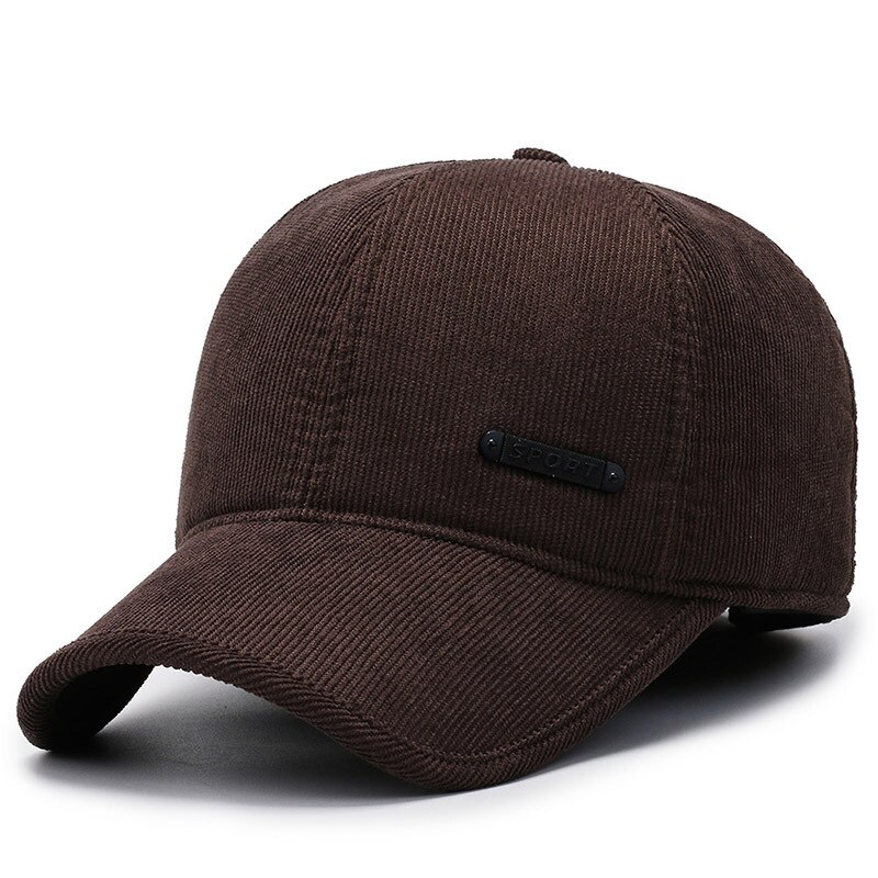 Kaffee Marine Blau Winter Warme Kabel Baseball Kappe Für Männer Frauen Einfarbig Hysterese Hüfte hüpfen Kappen Knochen Trucker Hütte gorras: Kaffee