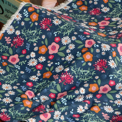 Groene Bladeren Pastorale Stof Gedrukt Bloemen Rok Katoenen Stof Voor Handgemaakte Diy Katoenen Baby Jurk Materiaal: yxbd246