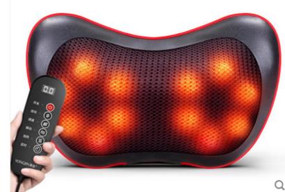 Shiatsu Massage Pillow Infrared Heating Neck Shoulder Back Body Massager Device Cervical Health Care Massageador