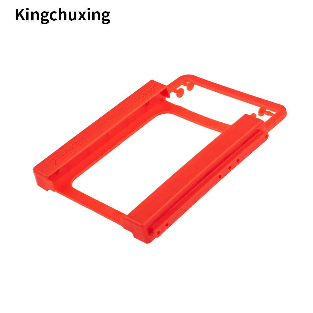 Kingchuxing-Soporte de plástico para disco duro SSD HHD de 2,5 a 3,5 pulgadas, adaptador de montaje, carcasa para PC de escritorio