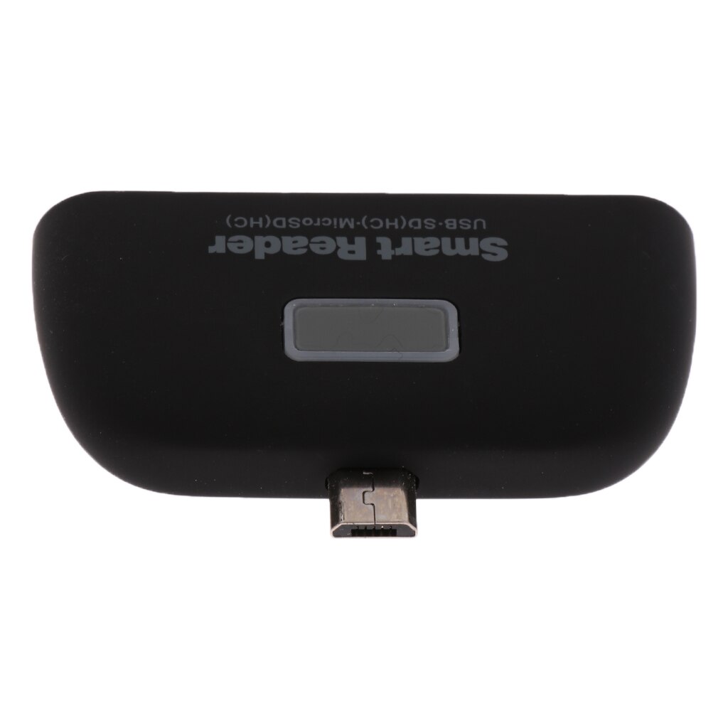 Otg Connection Kit Adapter Met Usb-poort Sd Kaartlezer Voor Telefoon Zwart