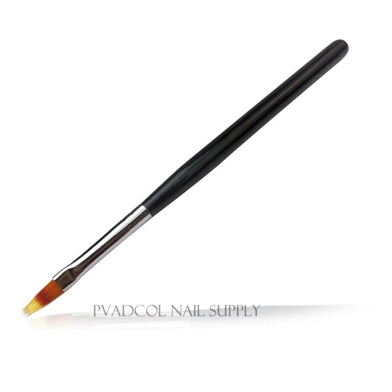 Pincel de efecto degradado para manicura de uñas, herramienta de manicura con mango de madera, para dibujar y pintar: 1pc ombre brush