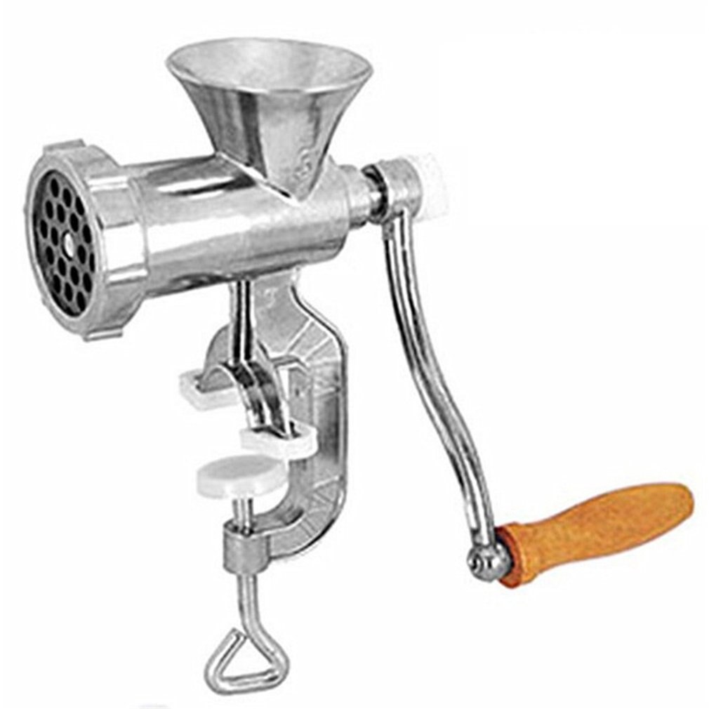 Aluminum Alloy Handheld Manual Meat Grinder Sausage Beef Grinder Table