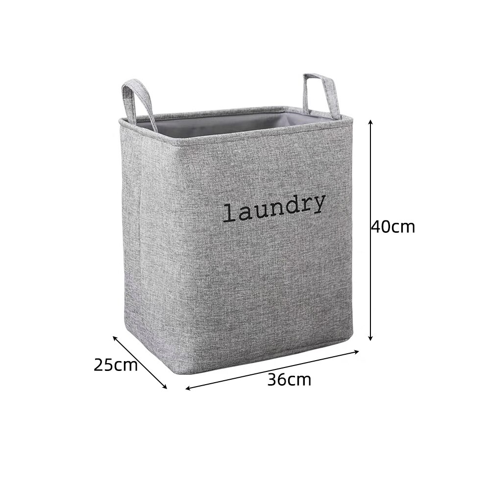 Waterproof Laundry Basket Dirty Clothes Hamper Foldable Storage Bin Sundries Storage Basket with Handles: 6