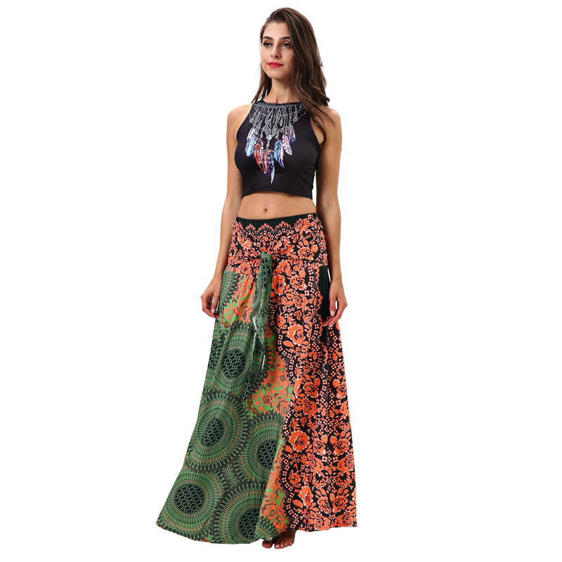 Japanse Japan Bohemen Jurk Bloemen Twee Stijl Dragen Jurk of Rokken Traditionele Stijl Aziatische Kleding Folk Thai Jurk Thailand: Color 1