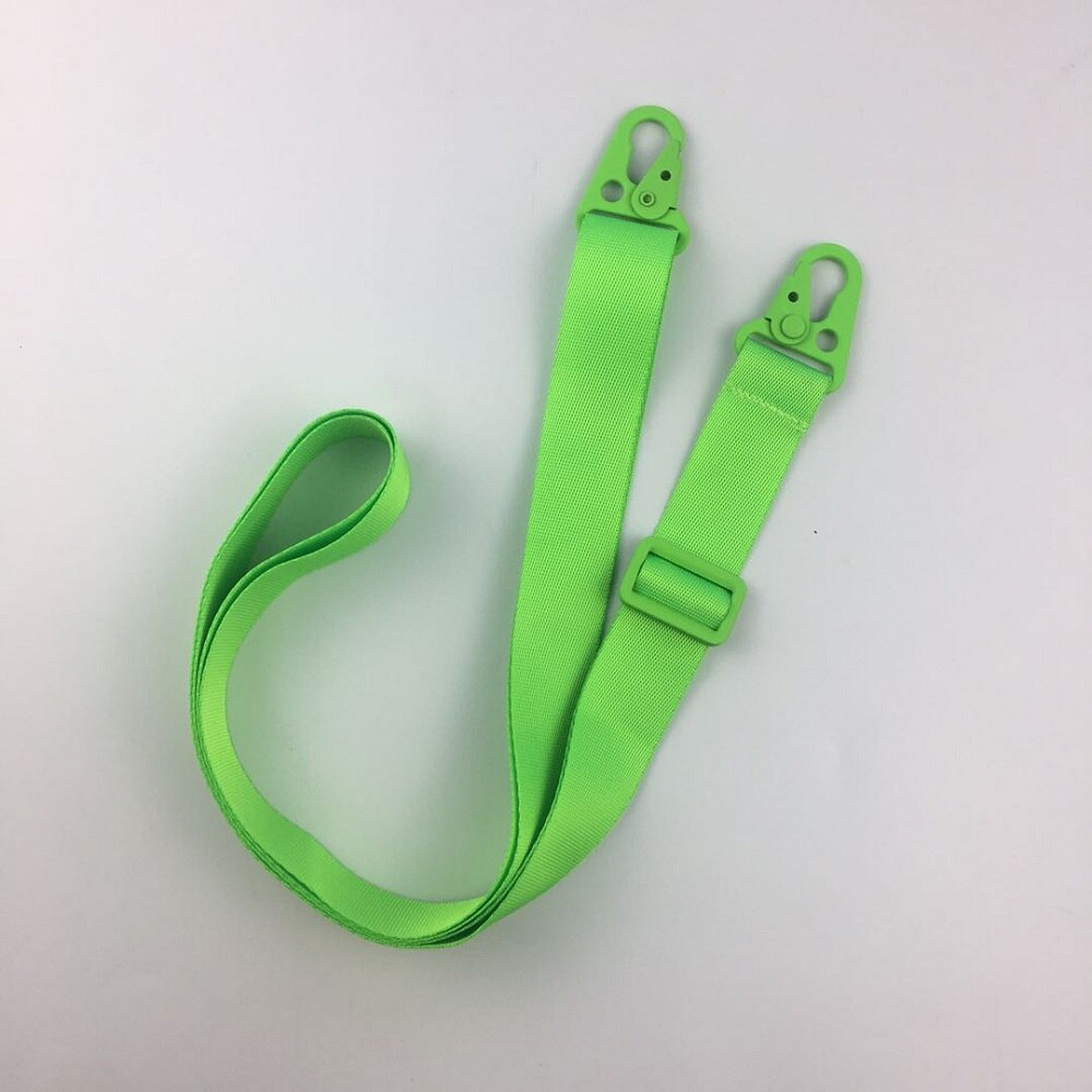 Luxury 160*2.5cm Adjustable Key Hook Lanyard For Mobile Phone Case Neck Strap Belt String Ropes Colorful Nylon Necklace Chain: bright green