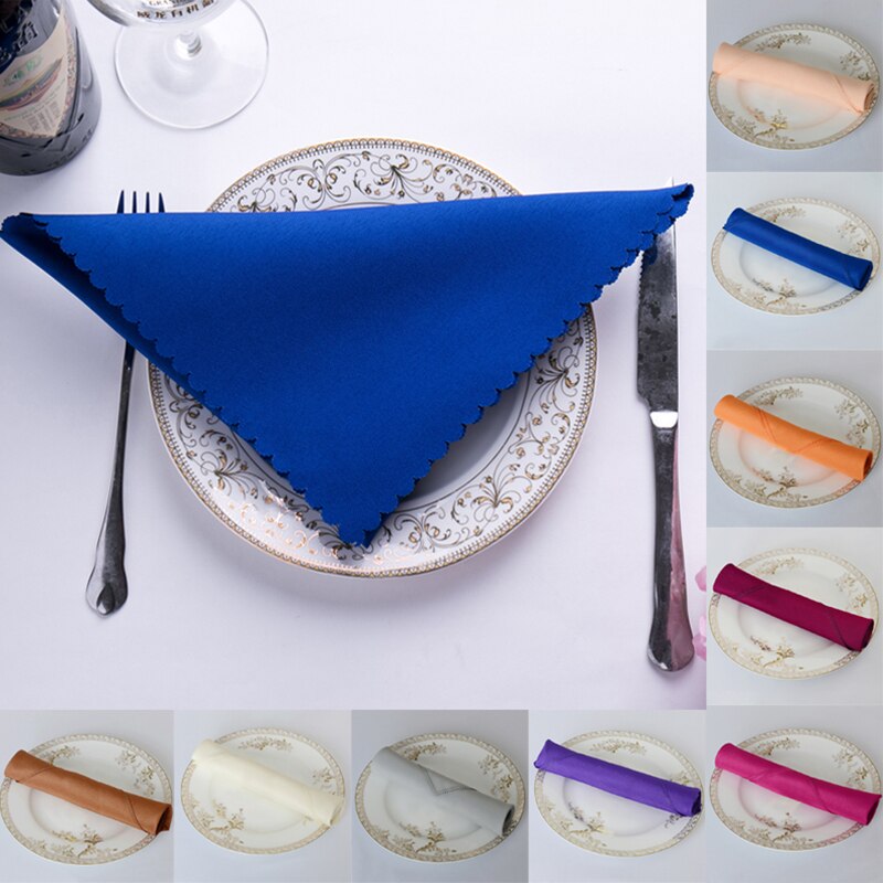 Servetten Banket Tafel Diner Doek Hotels Maaltijd Lade Doek Pocket Zakdoeken Voor Home Party Event Bruiloft Tafel Decoratie
