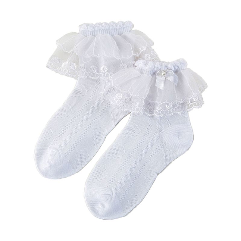 Frühling und Herbst Kinder Socken Dünne Mädchen Mesh Kurze Socke Schmetterling Spitze Atmungs Prinzessin Socken: 1