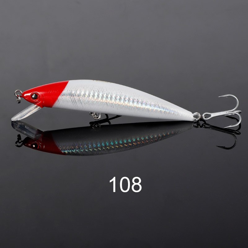 Noeby Minnow Fishing Lure 120mm 42g Sinking Shore Casting Wobbler Artificial Hard Bait Boat Flatfish Sea Fishing Lures Tackle: Mahogany Color