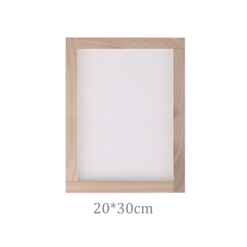 Paper Making Mould Screen Traditional Diy Craft Wooden Papermaking Screen Frame Kids Children Diy Paper Craft Rectangular Mold: 20x30cm