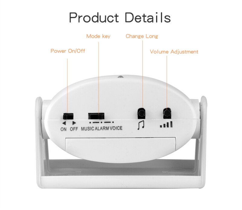 Wireless Door Bell Shop Guest Welcome Visitor Entry Alert Door Chime Infrared Motion Sensor Home Anti-theft Alarm