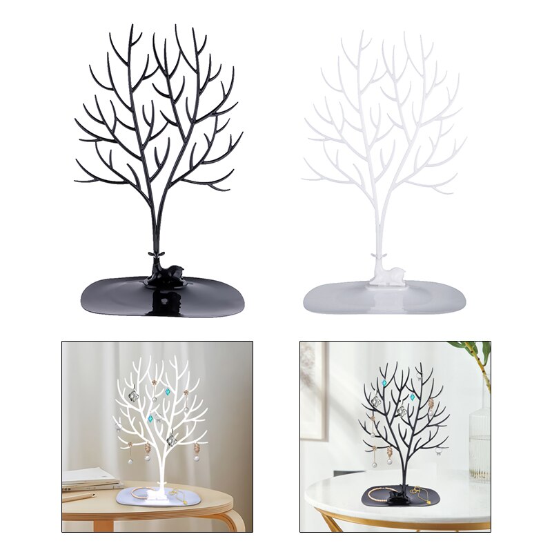 Herten Gewei Oorbel Houder Ketting Opknoping Sieraden Display Tree Organizer