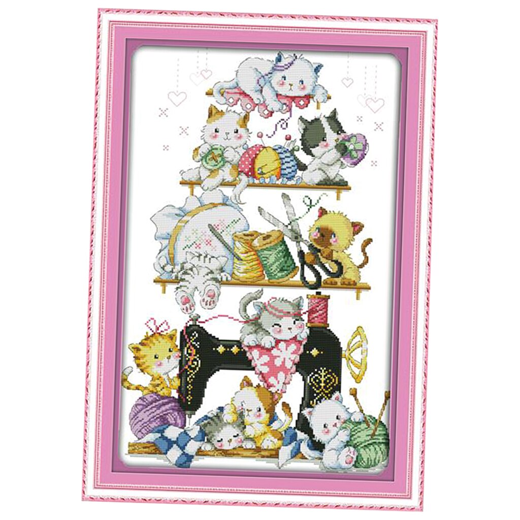 Cross Stitch Kits Dimensions 11 14 Counted Stamped for Kids Art Works