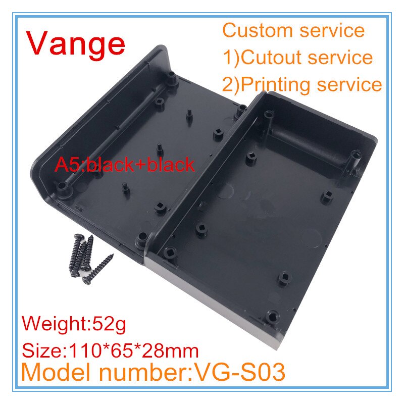 Boîtier plastique pour PCB électronique | Boîtier d'injection extrudé IP54 boîte de bricolage en plastique ABS 110*65*28mm pour PCB électronique 1 pièces/lot