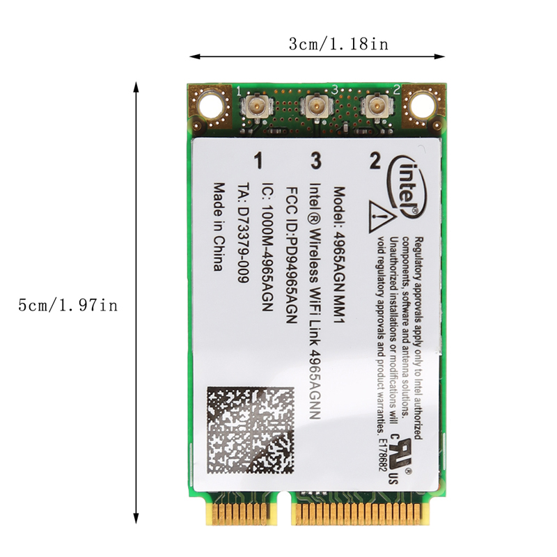 2020 Nuovo doppio gruppo musicale 300Mbps Collegamento Wifi mini Pci-E Scheda di Rete senza fili per 4965AGN NM1