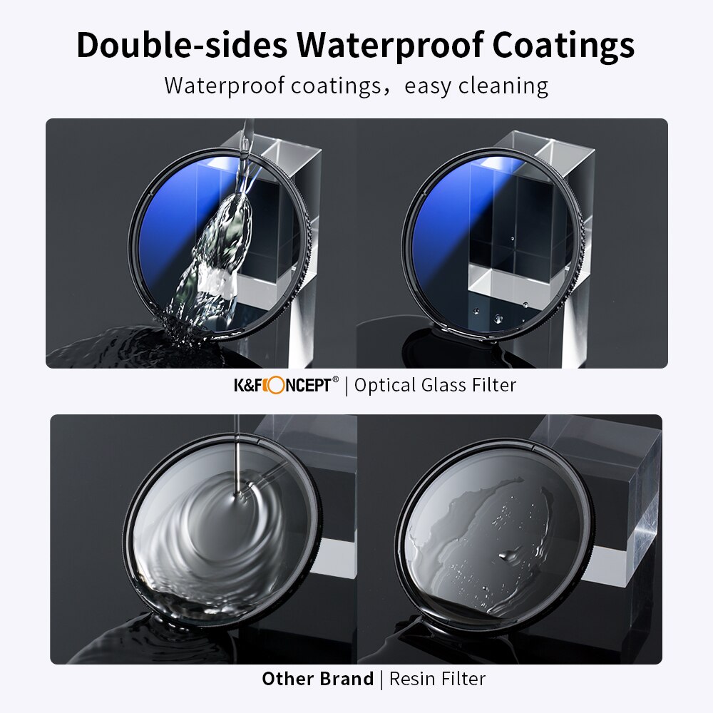 K &amp; F Concept Filter Kit Netural Dichtheid ND4 Mc Uv Filter Cpl Camera Lens Bundel 1Pcs Cleaning Pen en Filter Pouch 58Mm 62Mm 67Mm