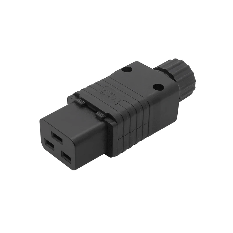 Conector IEC 320 C19 C20 de , enchufe de alimentación de CA para ordenador, 16A, 250V, ensambla potencia para adaptador residencial: Blanco