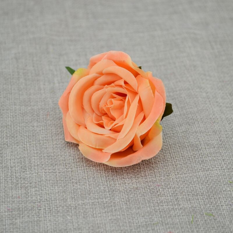 5 Stks/partij Kunstbloemen Goedkope Rozen Bruiloft Decoratie Pompom Zijde Bloem Simulatie Bloem Kamer Decoratie: Orange
