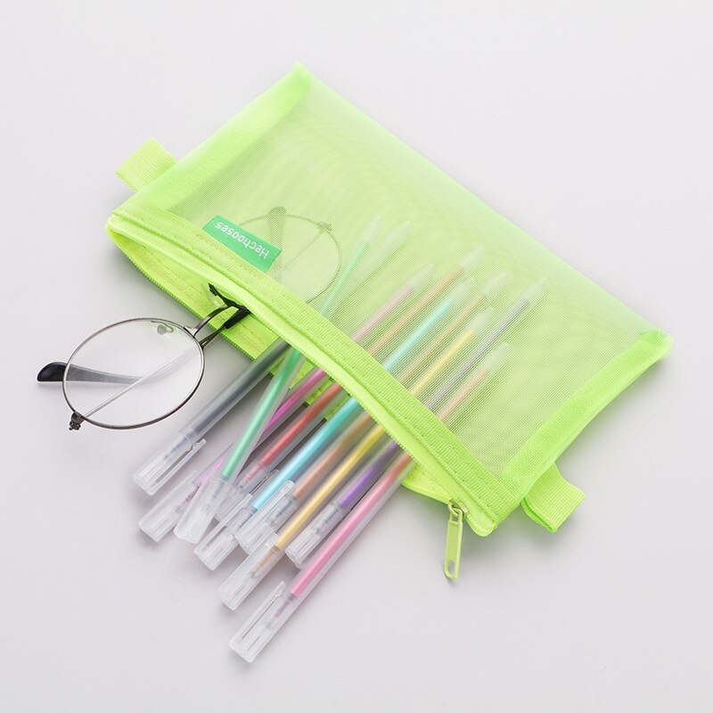 Prüfung transparent Bleistift fallen Büro Schüler Bleistift Fällen Schule Liefert Kawaii Stift Kasten Estuche Escolar Astuccio Scuola