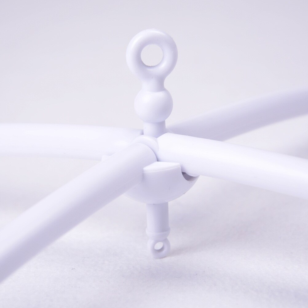 TOYZHIJIA 1 Set White Rattles Bracket Set Infant Crib Mobile Bed Bell Holder Arm Bracket For Hanging Music Box & Toy