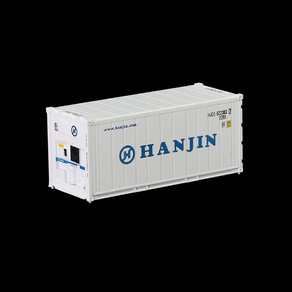 1pc N Scale 20ft Hi-Cube Refrigerater 1:160 20 Feet Container Freight Car C15011: HANJIN