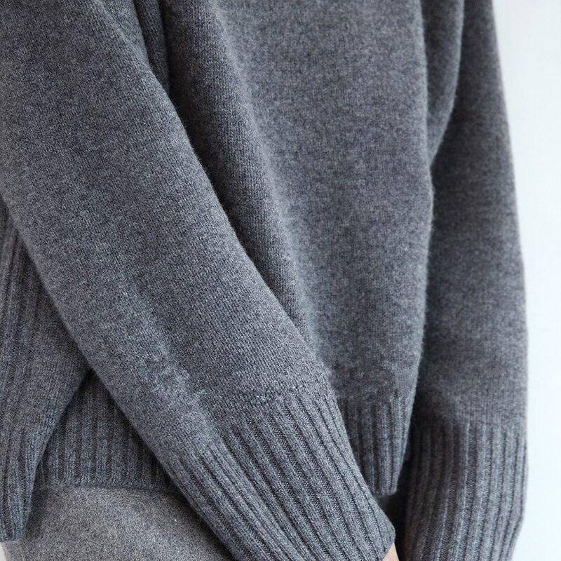 Damer turtle neck gensere kvinnelige langermede gensere ull jenter turgenser