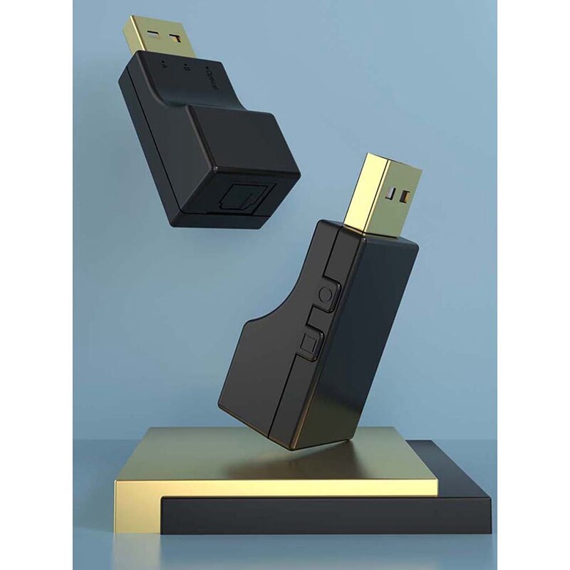 Transmetteur Bluetooth + SPDIF 2 en 1 Bluetooth 5.0, transmetteur Audio, adaptateur optique sans fil à faible latence pour commutateur