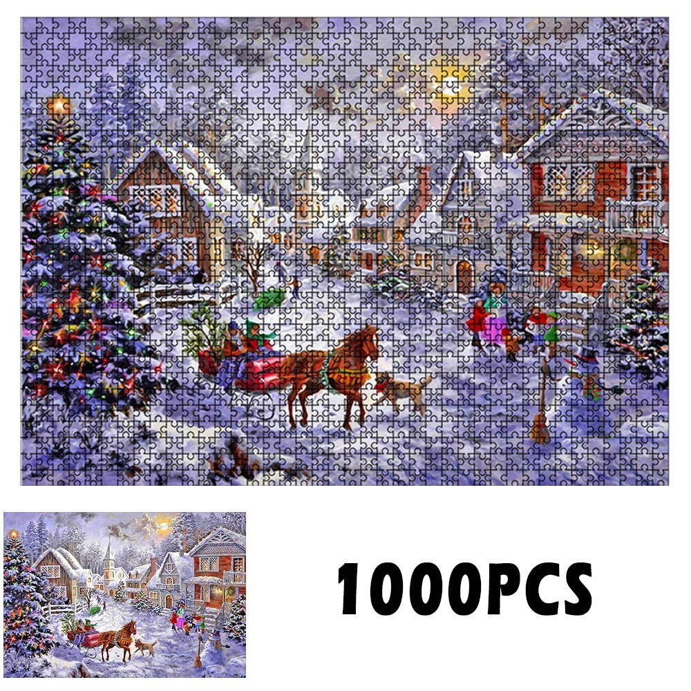 1000 Stuks Puzzel Kinderen Speelgoed Puzzel Patroon Speelgoed Kerst Halloween Puzzels Kind Early Educatief Speelgoed