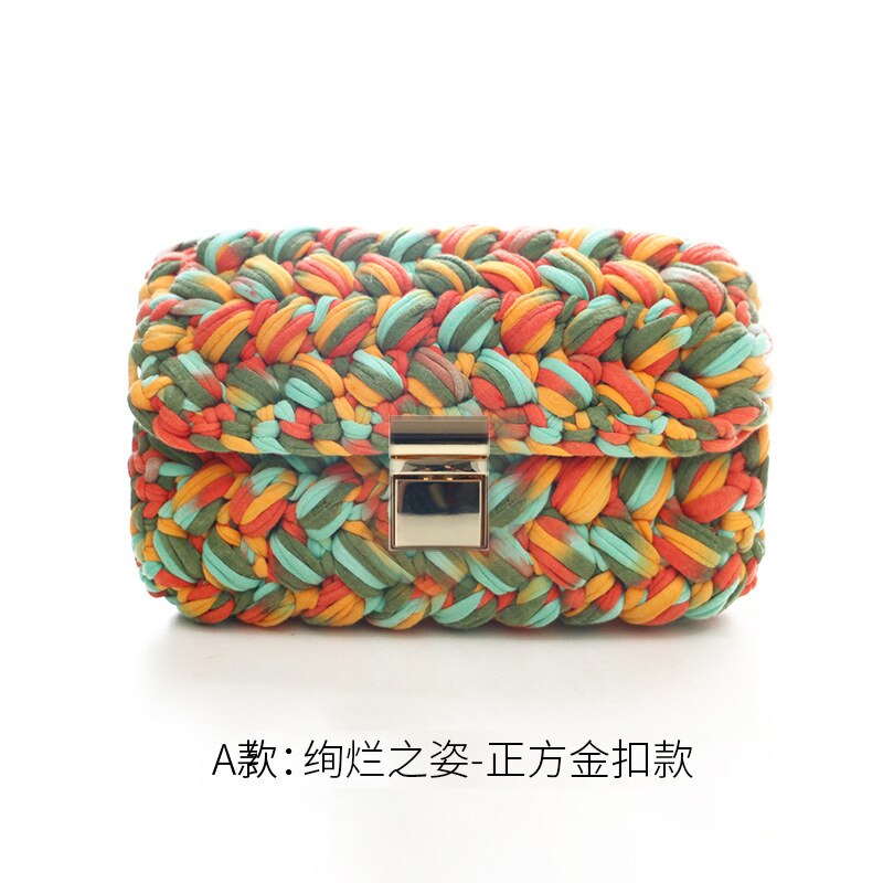 Cloth line hand-knitted thread DIY cloth bag DIY hand-knitted bag