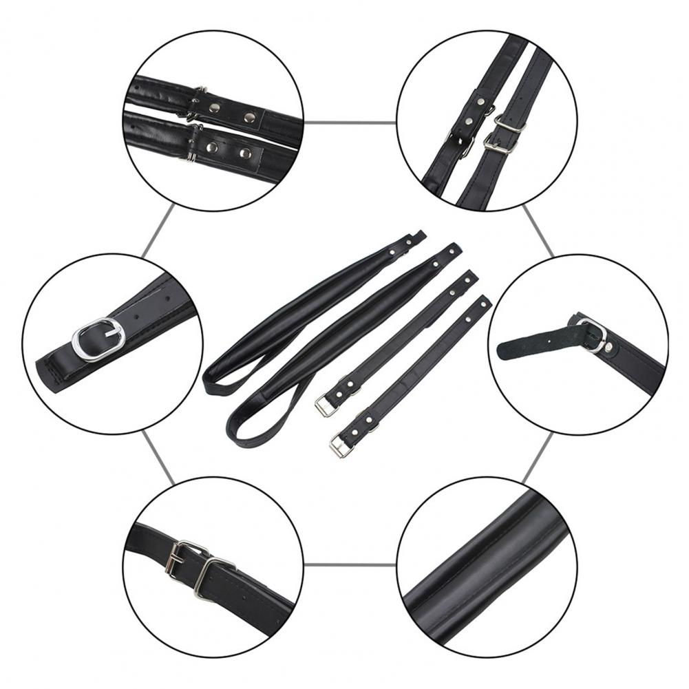 Smooth Adjustable Faux Leather Dust-proof Accordion Straps Accordion Arm Straps Accordion Shoulder Straps