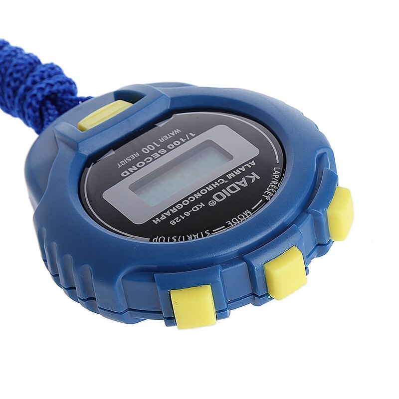 Handheld Digital LCD Sports Stopwatch Chronograph Counter Timer w/Strap