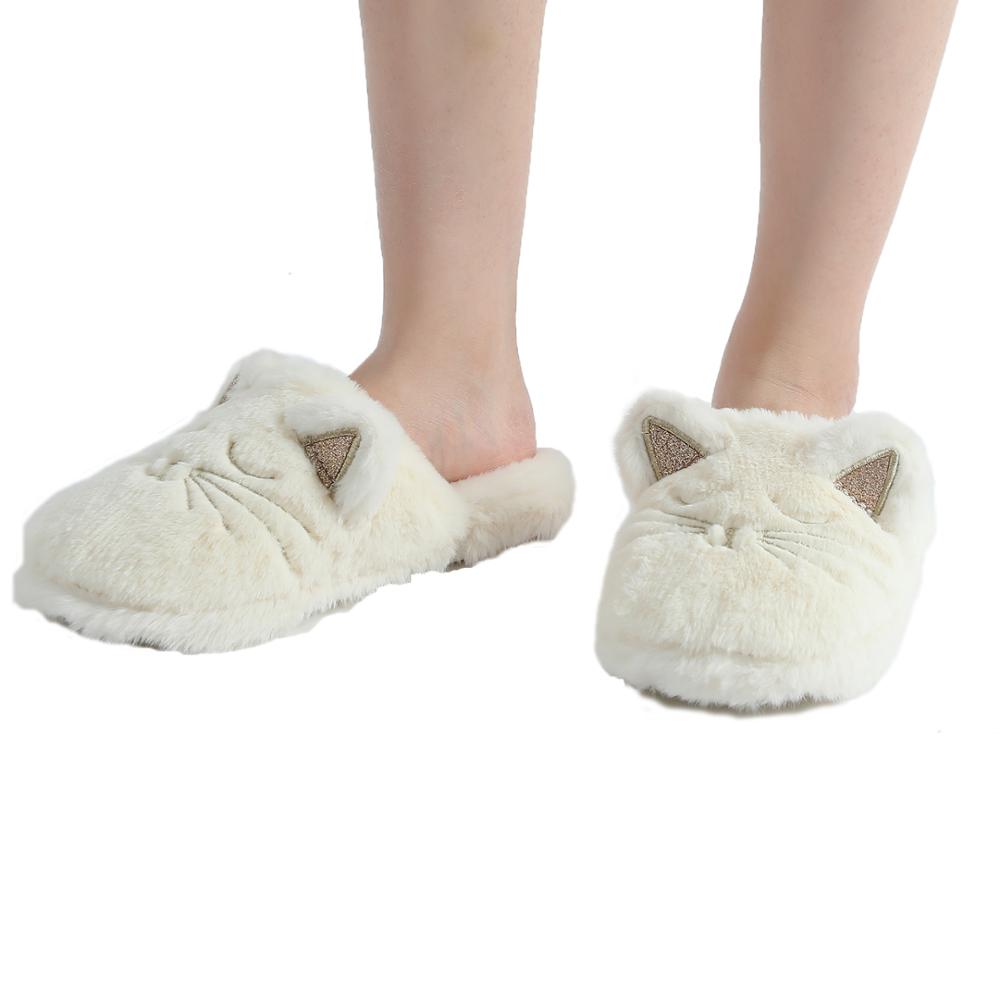 1pc bianco pantofole gatto animale pantofole a casa Millffy donne di modo Traspirante confortevole casa carino pantofole al coperto