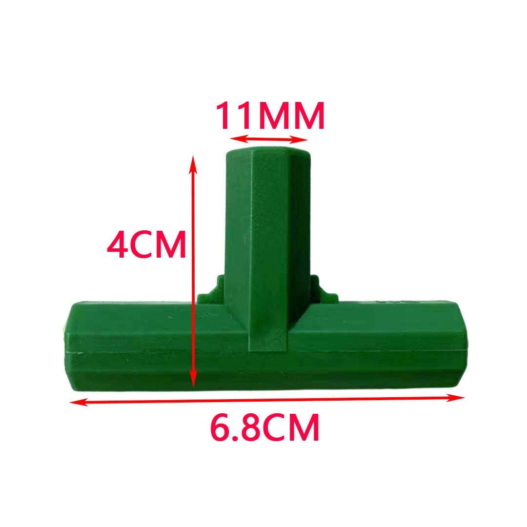Conector de tubería de 11mm para invernadero, marco de plástico PE, 3 vías, soporte para plantas, bricolaje: 1 Piece      E