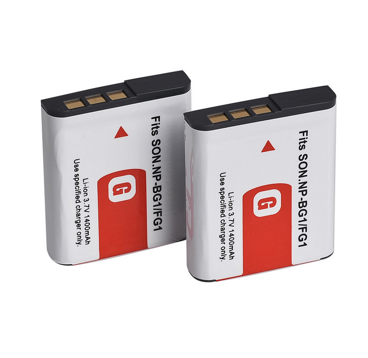Okoman Batteries For Sony Np Bg1 Battery 1400mAh NP-BG1 For Cyber-Shot DSC-H3 DSC-H7 DSC-H9 DSC-H10 DSC-H20 DSC-H50 DSC-H55
