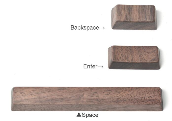 Wood keycap for mechanical keyboard walnut solid wooden keycaps spacebar Esc Cherry mx OEM