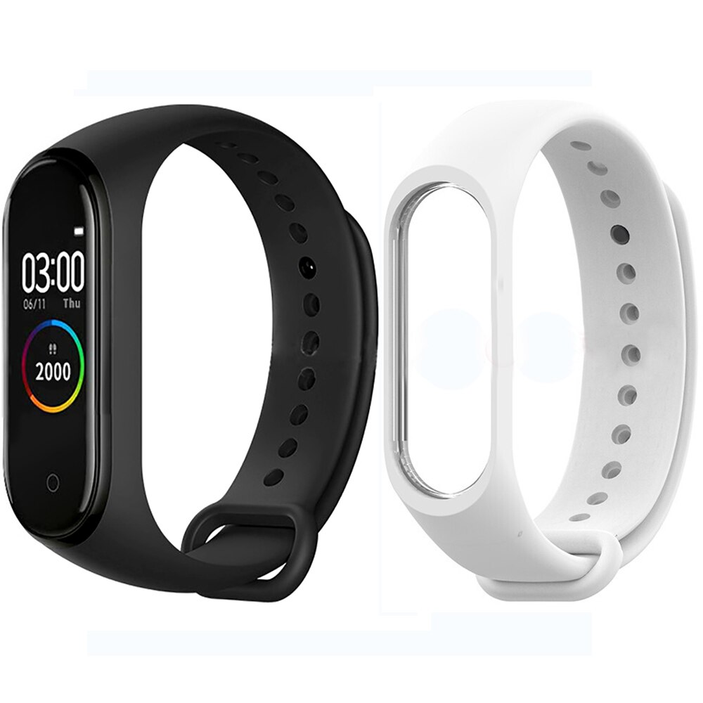 Colorido m4 inteligente pulseira smartband à prova dwaterproof água pressão arterial monitor de freqüência cardíaca fitness rastreador pulseira inteligente m4 banda relógio: As the picture show5