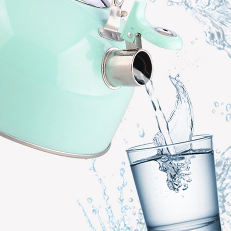 Pava para calentar agua no-magnético tetera de acero inoxidable suena tetera engrosamiento de silbato hervidor de agua