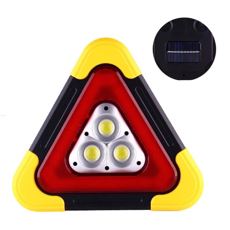 Multi Function Triangle Warning Sign Car LED Work light Road Safety Emergency 20CB: -C