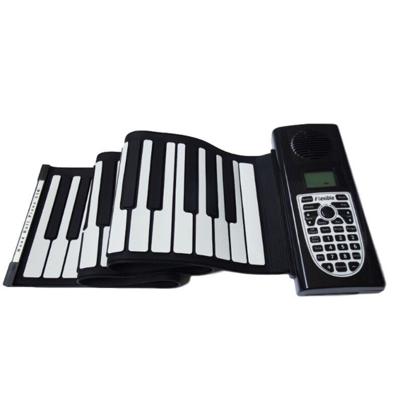 Rolpiano draagbaar elektronisch muziekinstrument milieuvriendelijke piano verdikt speelgoed voor volwassenen met akkoorden ( (61 toetsen)