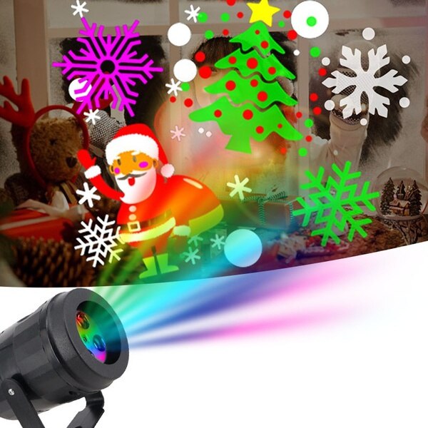 16 Patterns Christmas Projector Lights Outdoor Waterproof LED Christmas lights Projection Night lamp Lights Party Bar