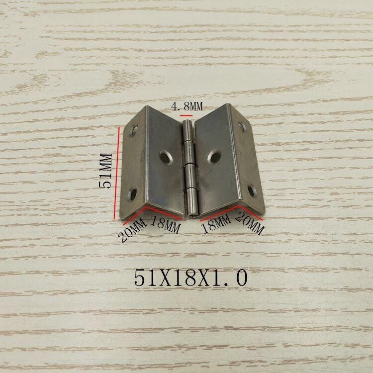 Folding page four-fold, iron metal hinge folding table furniture hinge door hinge: 51x18x1.0