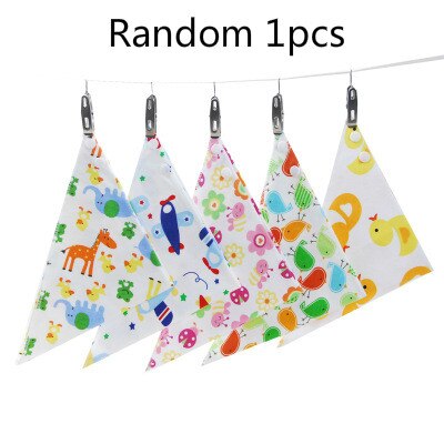 Baberos adorables para bebé delantal impermeable de manga larga, bata babero de alimentación para niños, ropa de eructar suave, ropa para niños pequeños, Bandana, baberos: Random-1pcs