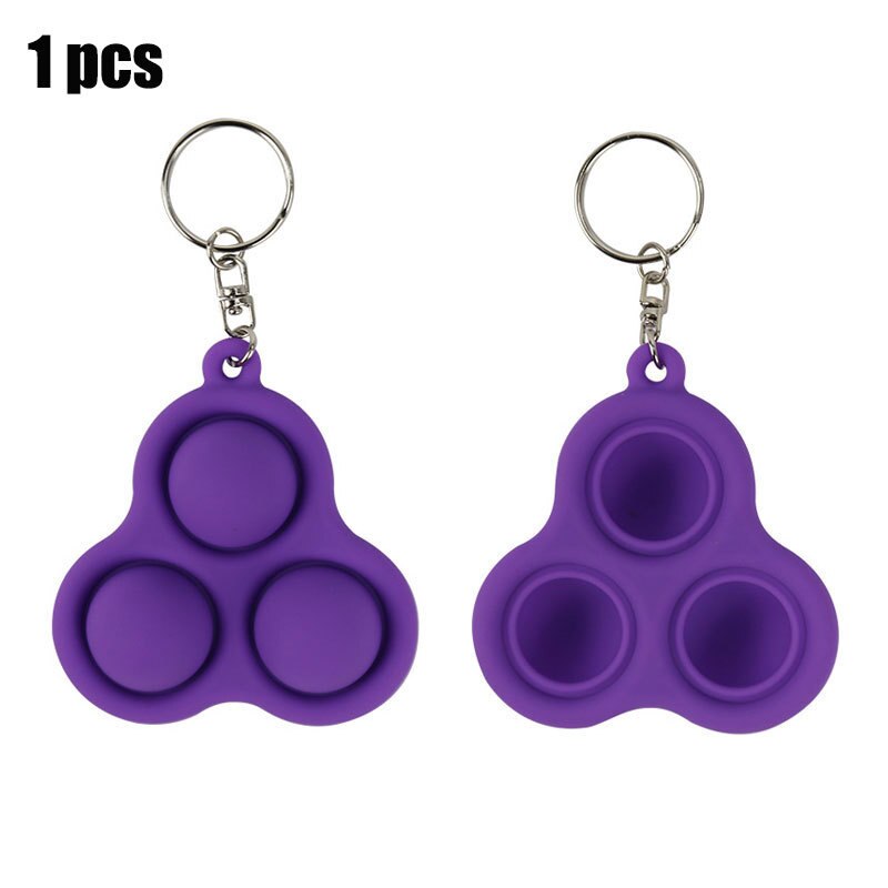 1pcs Fidget Simple Dimple Toys Stress Relief Hand Fidget Toys For Children Adults Early Educational Autism Special Need Toys: Purple