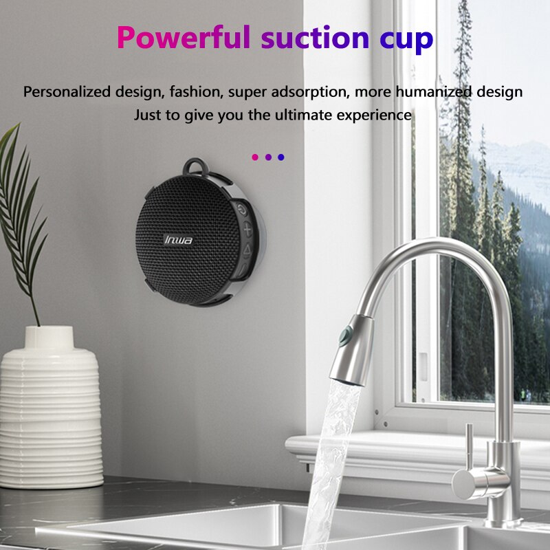 Badkamer Draagbare Bluetooth Speakers IPX7 Waterdicht Muziek Center Kolom Douche Sound Boombox Woofer Handsfree Met Zuignap