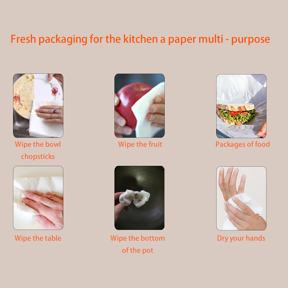 2 Rolls Thicken Papier Veilig En Premium Handdoek Thuis Draagbare Grote Capaciteit Toiletpapier Multipurpose Keuken Roll Papers