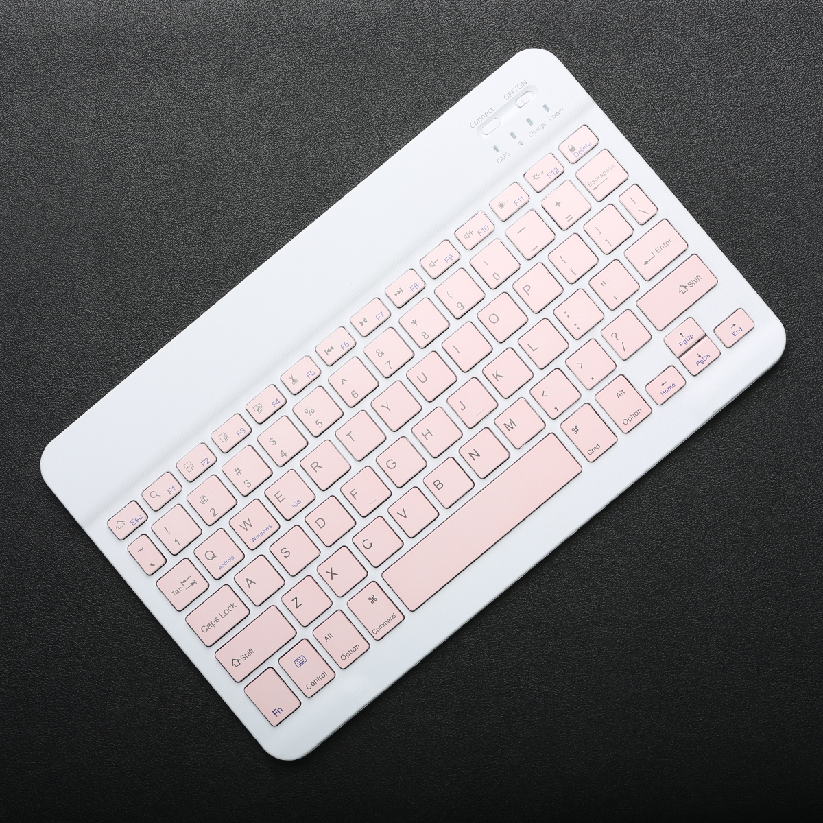 Wireless Keyboard Bluetooth-compatible Keyboard For Android IOS Windows Mini 78-Key Gaming Keybaord for PC iPad Tablet Keyboard: Olive