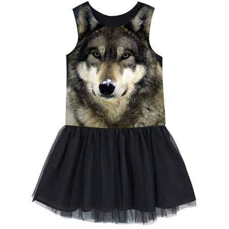 Dziewczyny tiulowa sukienka dzieci baleriny taniec baletowy impreza przędza najlepsza sukienka ubrania dzieci ładne wilk sukienki sukienki dla dzieci ładne: 7 t